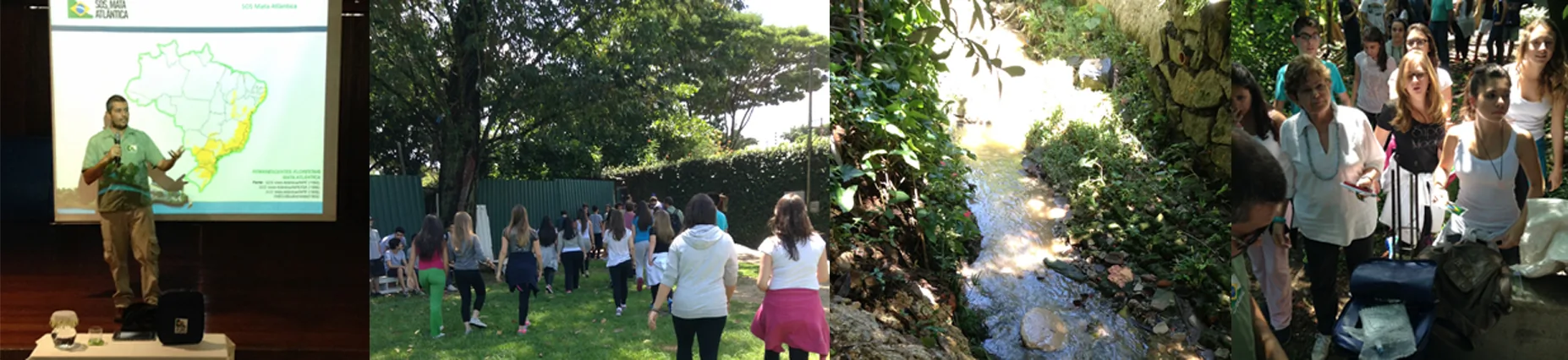 Começou o monitoramento de nosso córrego!