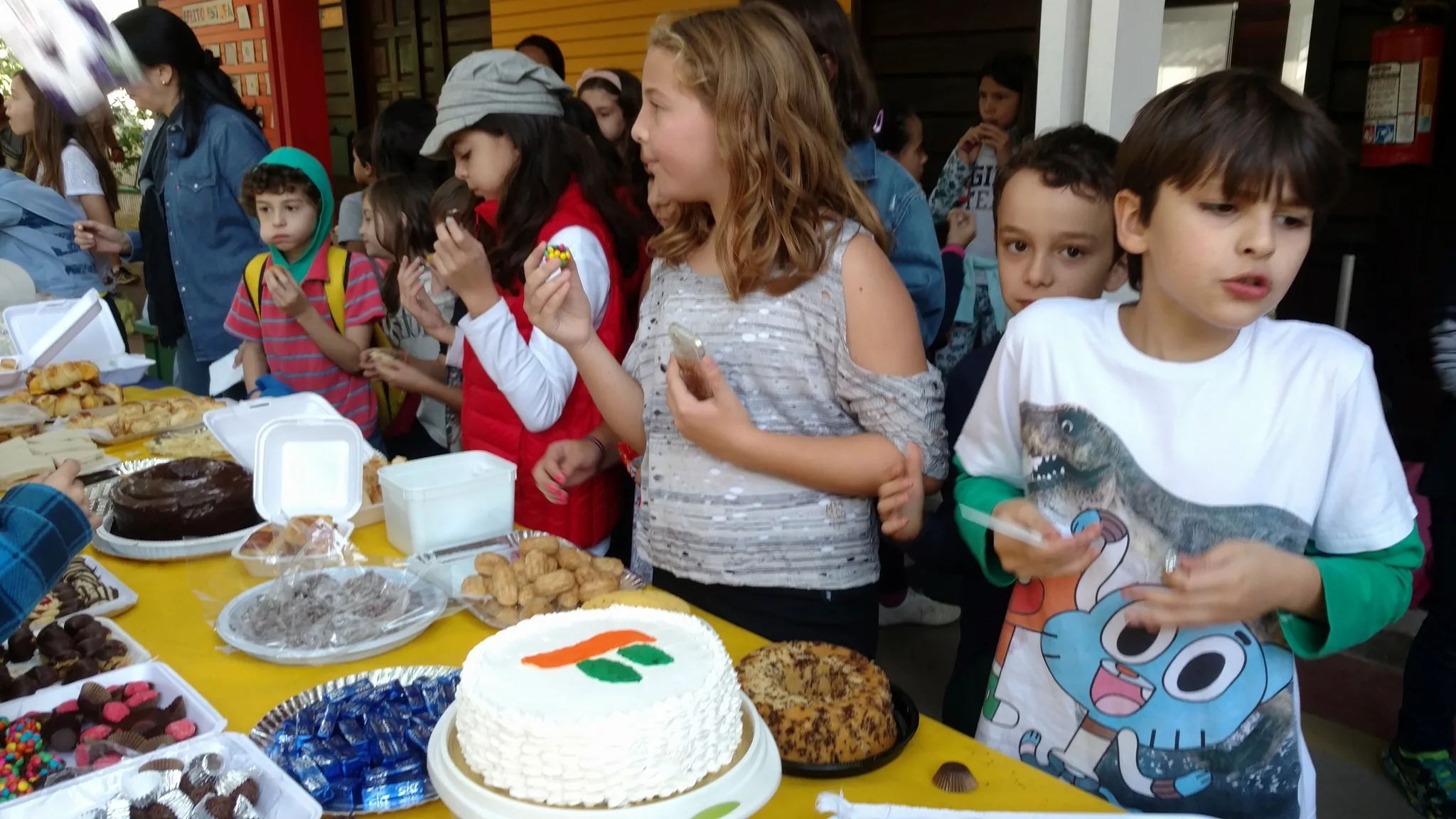Último dia de aula: lanche coletivo