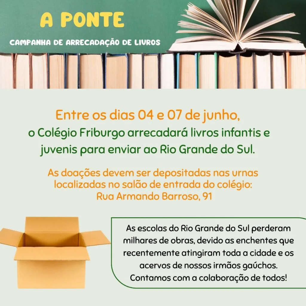 Instagram Campanha de arrecadacao de livros