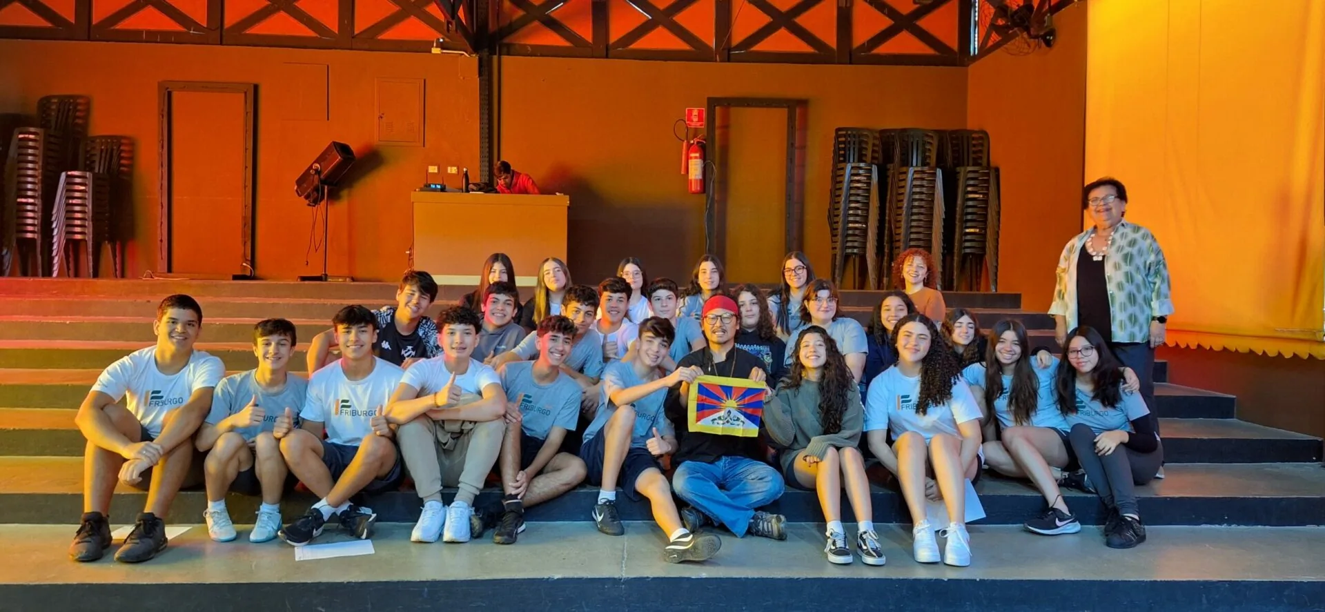 Visita de Tenzin Tsundue ao Colégio Friburgo